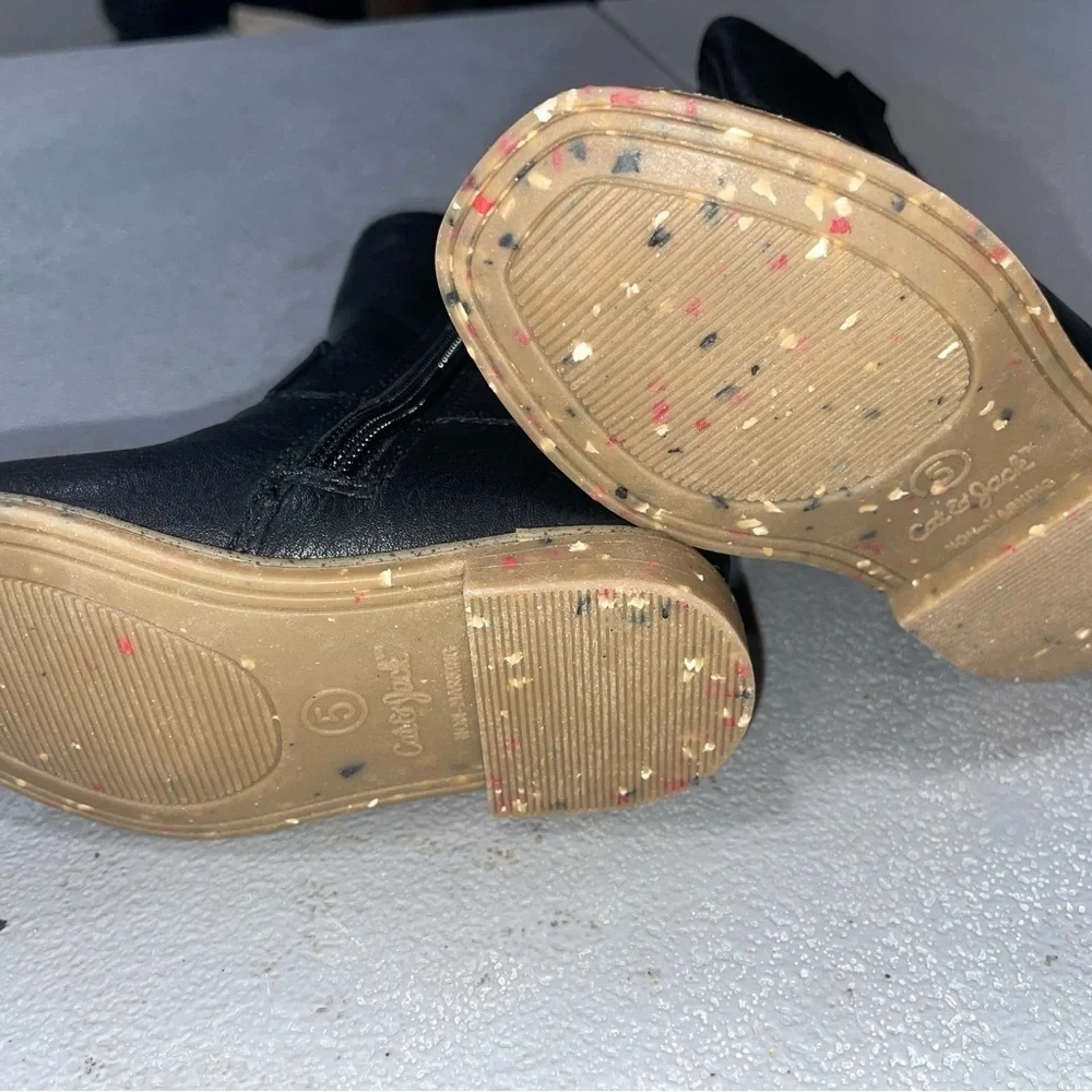 Target Black Boots with Silver Accents